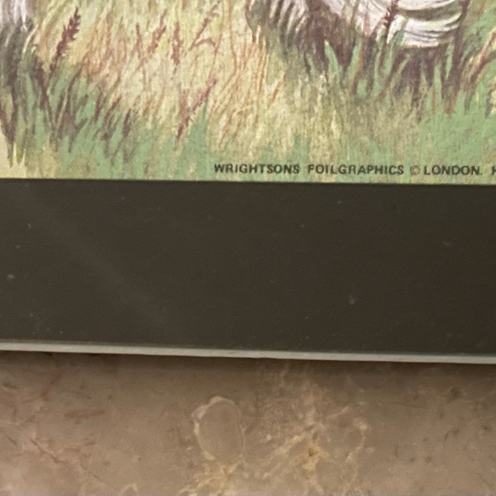 Vintage Wrightsons Foilgraphics London Unicorn in Valley Etching Framed Art - Picture 4 of 6